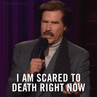 Comedian Is Scared To Death GIF
