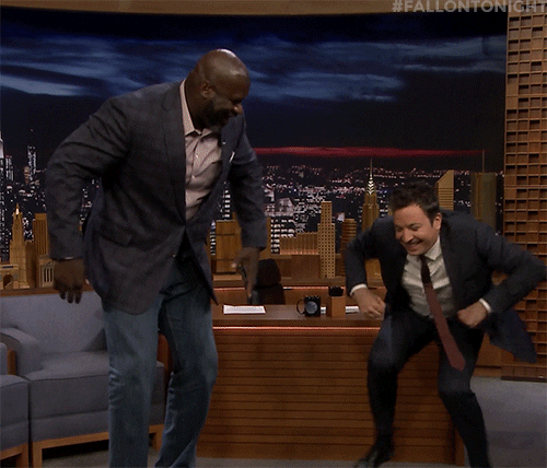 Comedian Jimmy Fallon Chicken Dance In Show GIF