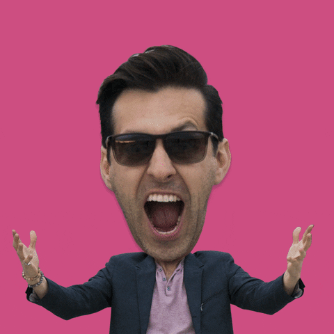 Comedian Max Amini Big Head Amazing Reaction GIF