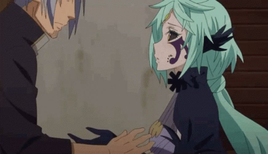 Comfort Hugs Of Animated Couple GIF
