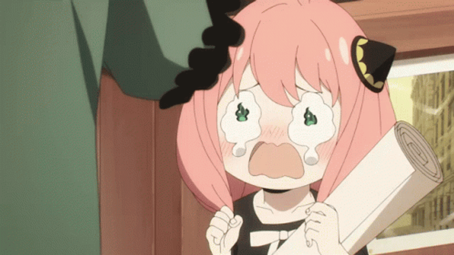 Comforting Sad Anya Forger Anime Cry GIF