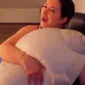 Comforting Squishmallow Hugging Hearts GIF