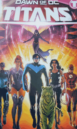 Comic Book Cover Titans Gif GIF