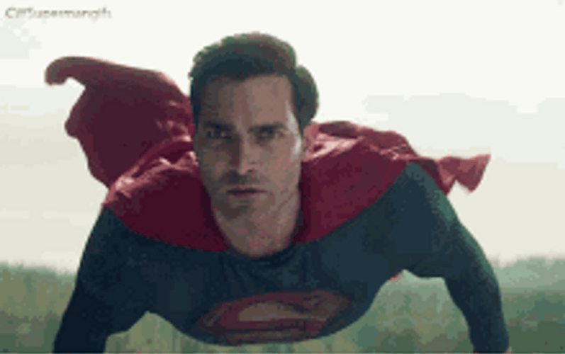 Comic Book Superhero Superman Flying GIF