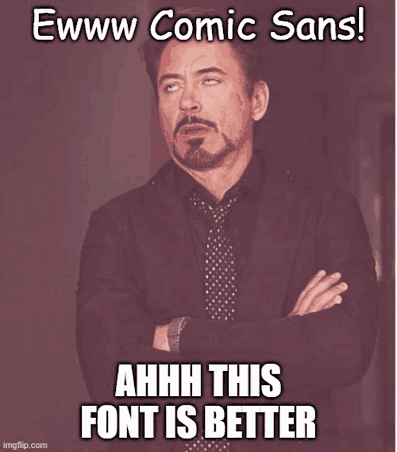Comic Sans Bad Font Meme GIF