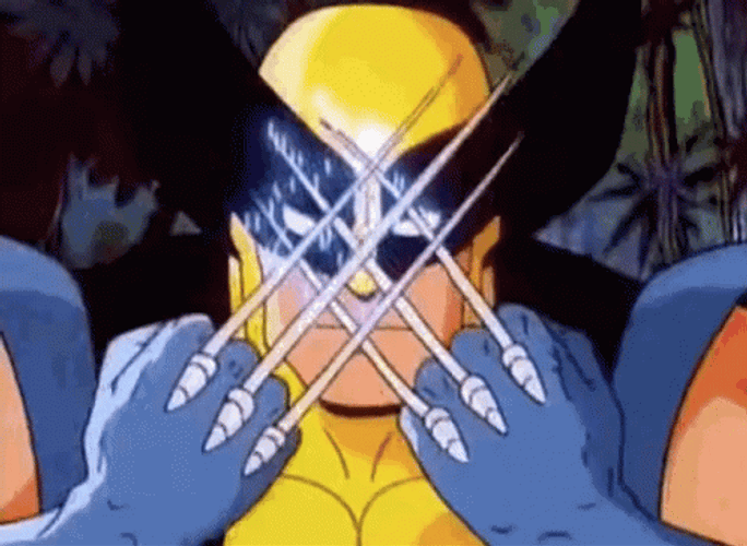 Comic Superhero Wolverine GIF.