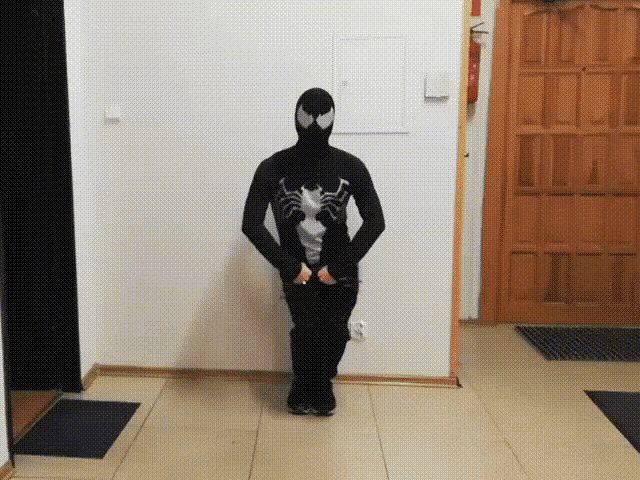 Comical Venom Goofy Dance GIF