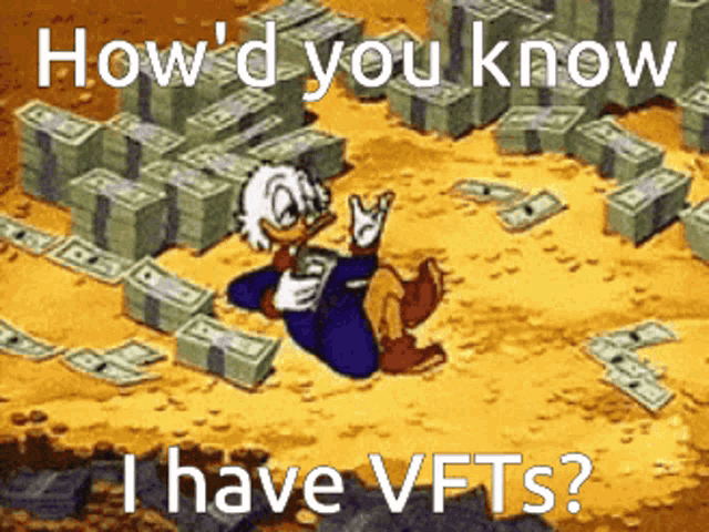 Comics Scrooge Mcduck Counting Cash I Have Vfts GIF