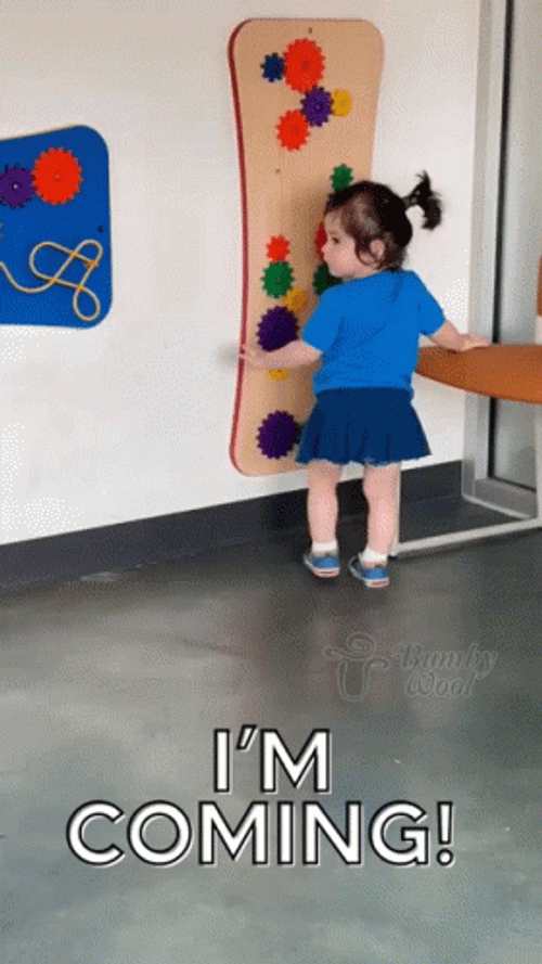 Coming Soon Cute Baby Running GIF