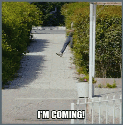 Coming Soon Exctaric Man Running GIF