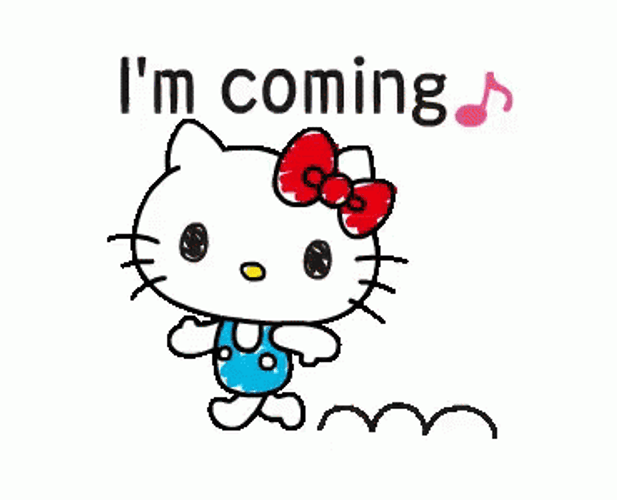 Coming Soon Hello Kitty Strolling GIF
