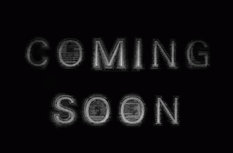 Coming Soon Vintage Black And White Effect GIF