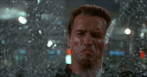 Commando Dismayed Reaction Arnold Schwarzenegger GIF