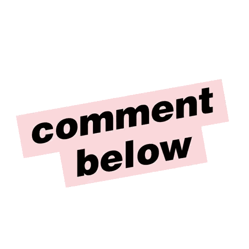 Comment Below Sticker