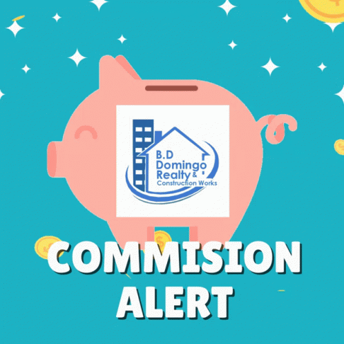 Commission Alert Piggy Bank GIF