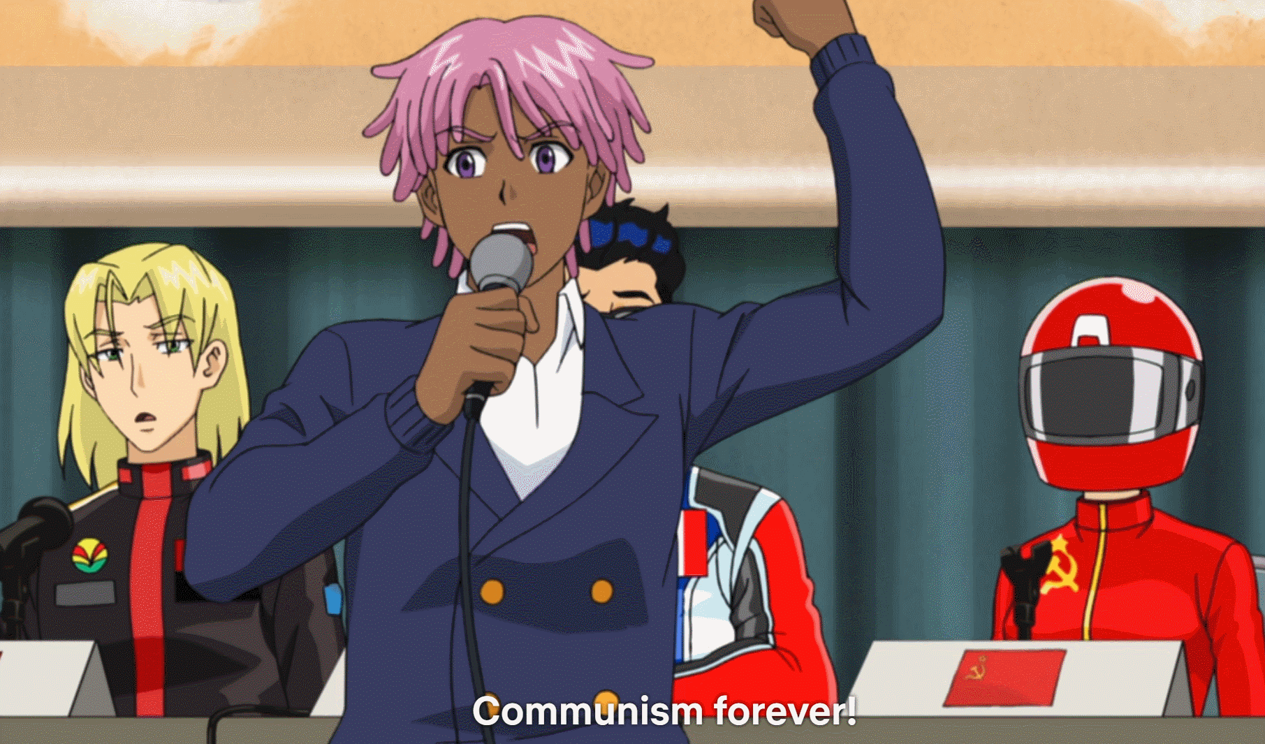 Communism Forever Kaz Kaan Neo Yokio GIF