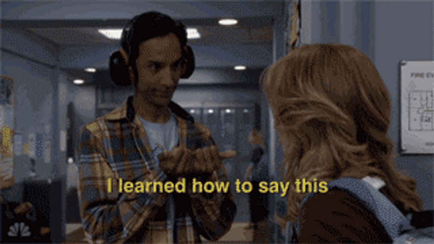 Community Abed Sign Language GIF