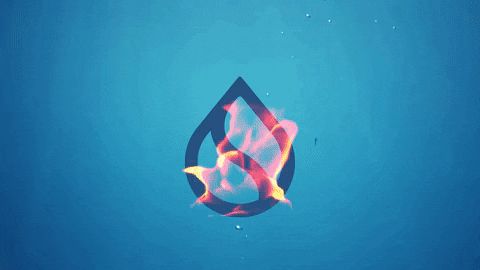 Community Fire And Water Sign GIF