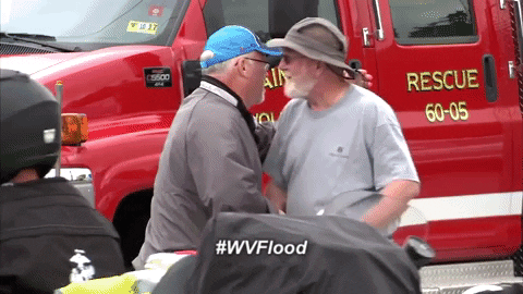 Community Fire Rescue Hug GIF