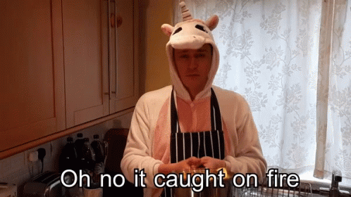 Community No It Caught On Fire GIF