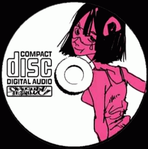 Compact Disc With Pink Girl