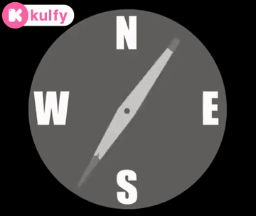 Compass Pointing North East And South GIF