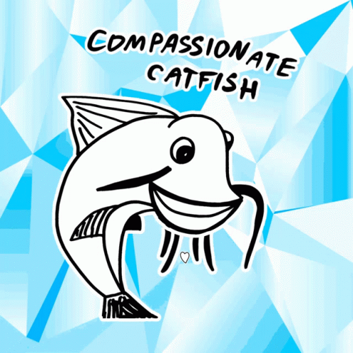 Compassionate Catfish Heart GIF