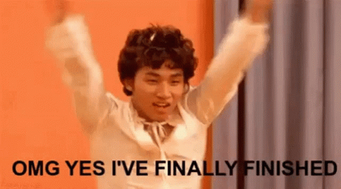 Completed Guy Celebrates Through Dancing GIF