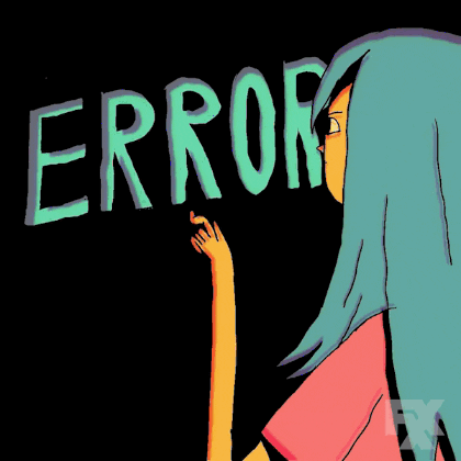 Computer Error Girl Glitch GIF