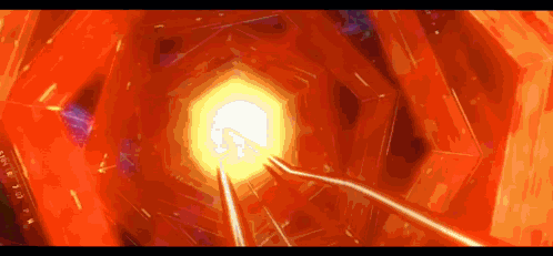 Computer Generated Tunnel With Light GIF