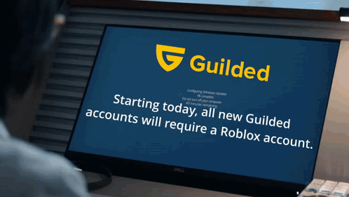 Computer Screen Saying Guilded Starting Today GIF