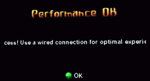 Computer Screen Saying Performance Ok GIF