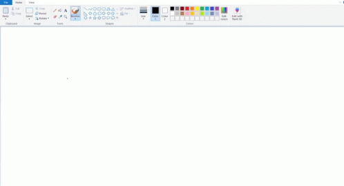 Computer Screen Showing Drawing of Bird With Different Colors