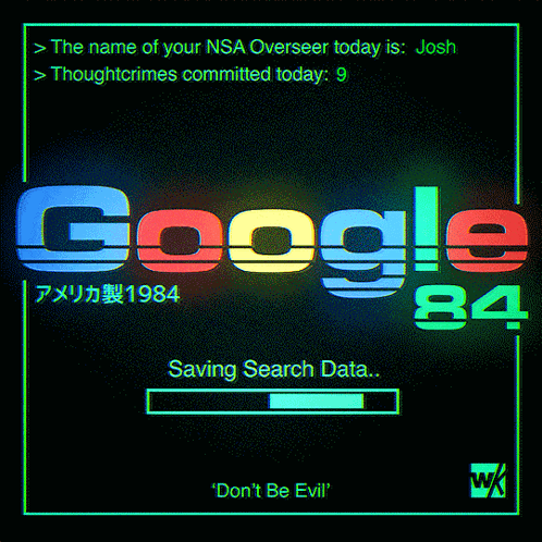 Computer Screen Showing Google 84 Message