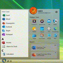 Computer Screen With Flower And Abdi GIF