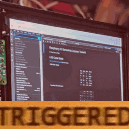 Computer Screen With Triggered Text