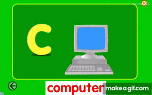 Computer With Gil.com On Green Screen GIF