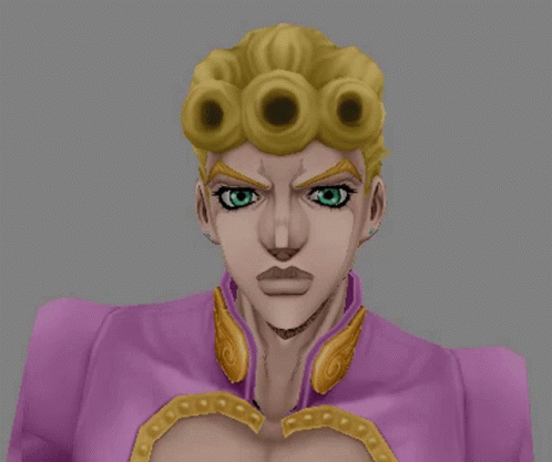 Computerized Giorno Giovanna GIF