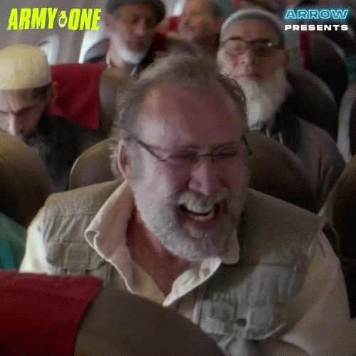 Con Air Nicolas Cage Plane Ride GIF