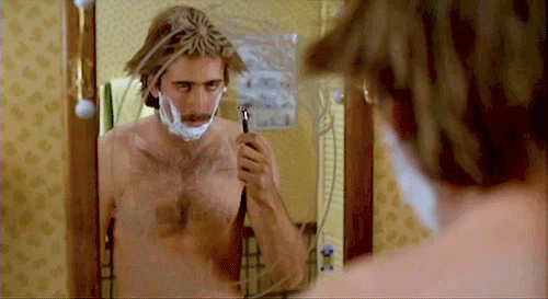 Con Air Nicolas Cage Shaving GIF
