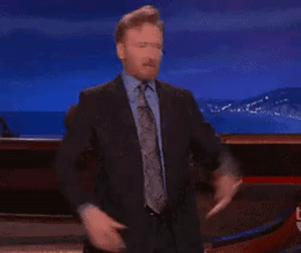 Conan O'brien Excited Two Thumbs Up Meme GIF