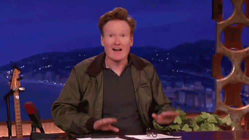 Conan O'brien Whaaaa Face Reaction GIF