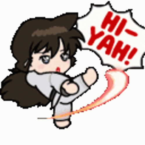 Conan Ran Mouri Chibi Version GIF