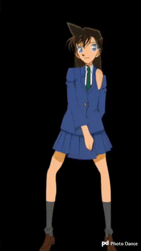 Conan Ran Mouri Dancing GIF