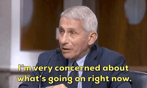 Concerned Anthony Fauci Usa Medical Advisor GIF