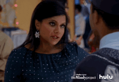 Concerned Mindy Kaling The Mindy Project GIF