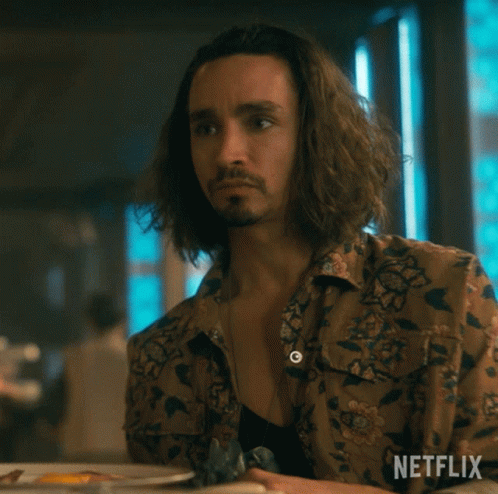 Concerned Umbrella Academy Klaus GIF