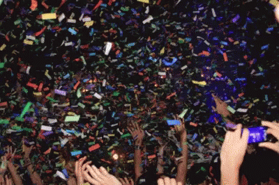 Concert Celebration Confetti GIF