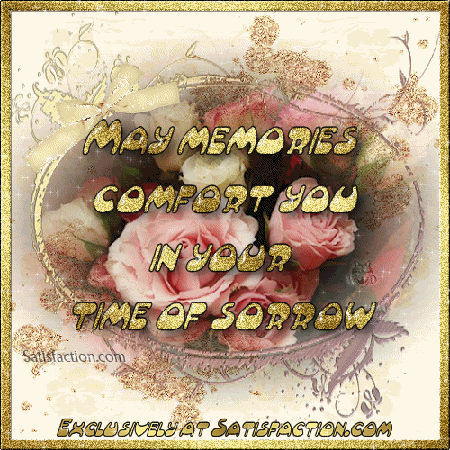 Condolence May Memories Comfort You GIF