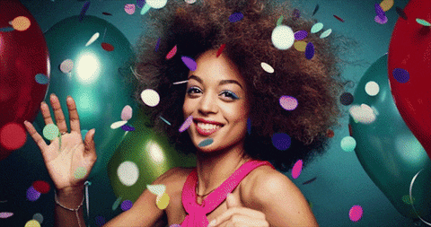 Confetti Balloon Party GIF